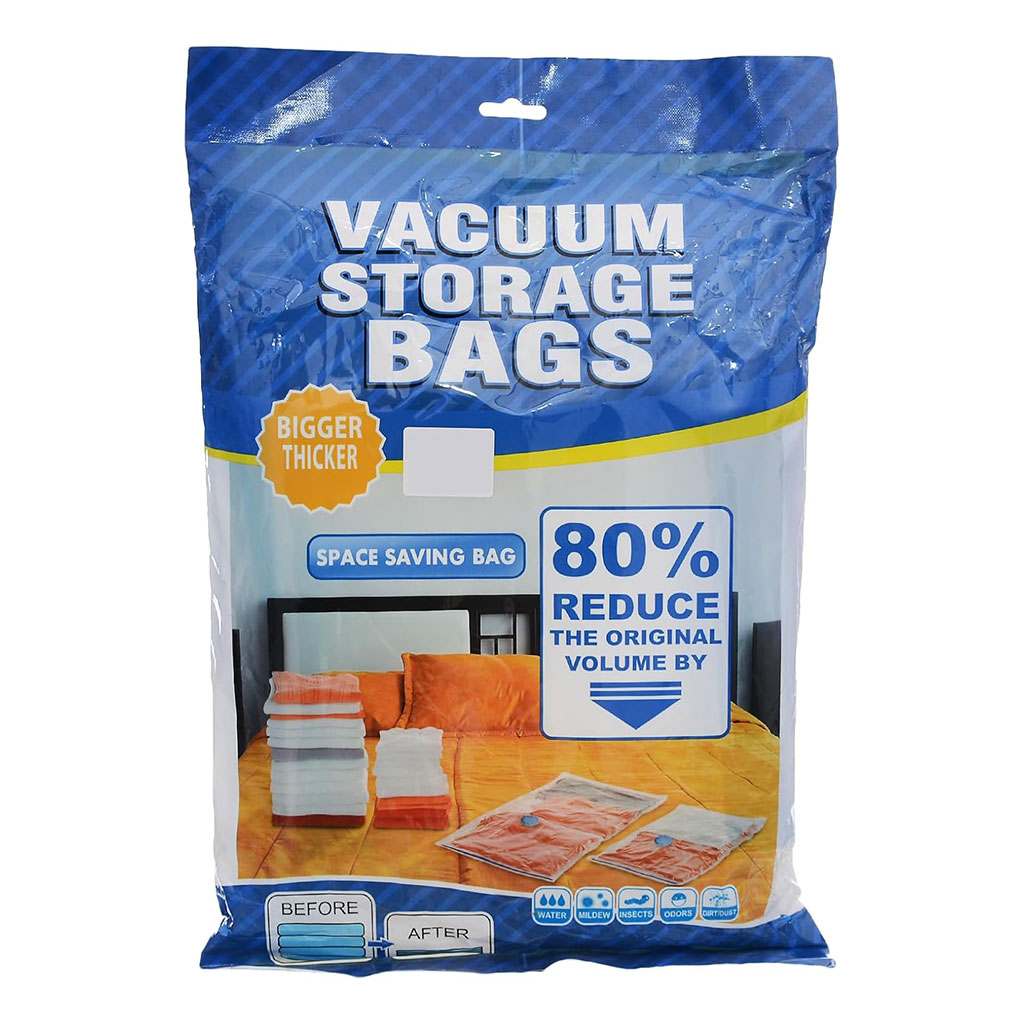 طقم  أكياس ضغط الهواء   5 قطع + مضخة يدوية  لتفريغ الهواء  هدية