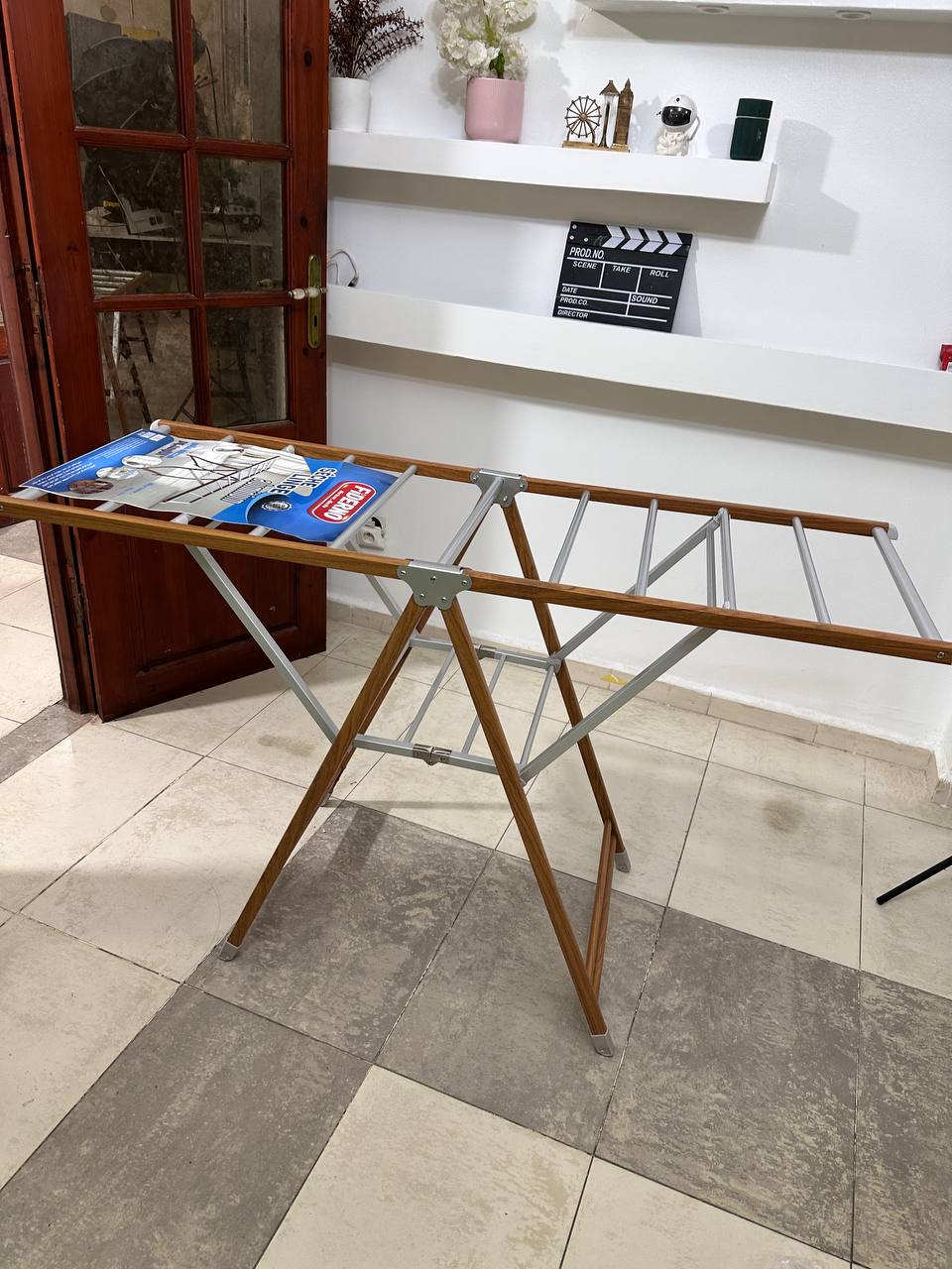 مجفف ملابس مع عجلات مخفية