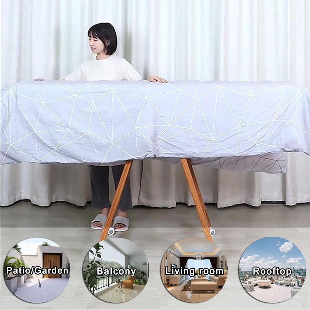 مجفف ملابس مع عجلات مخفية